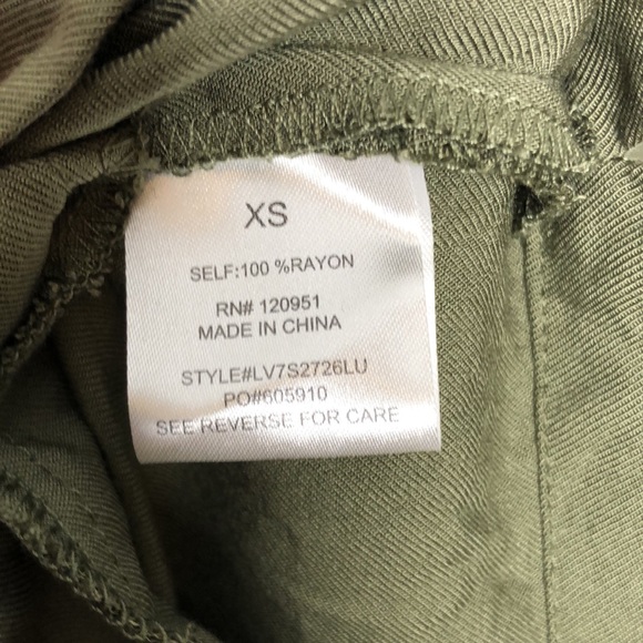 Olive + Oak Set Free Romper Olive Size XS - Picture 7 of 9